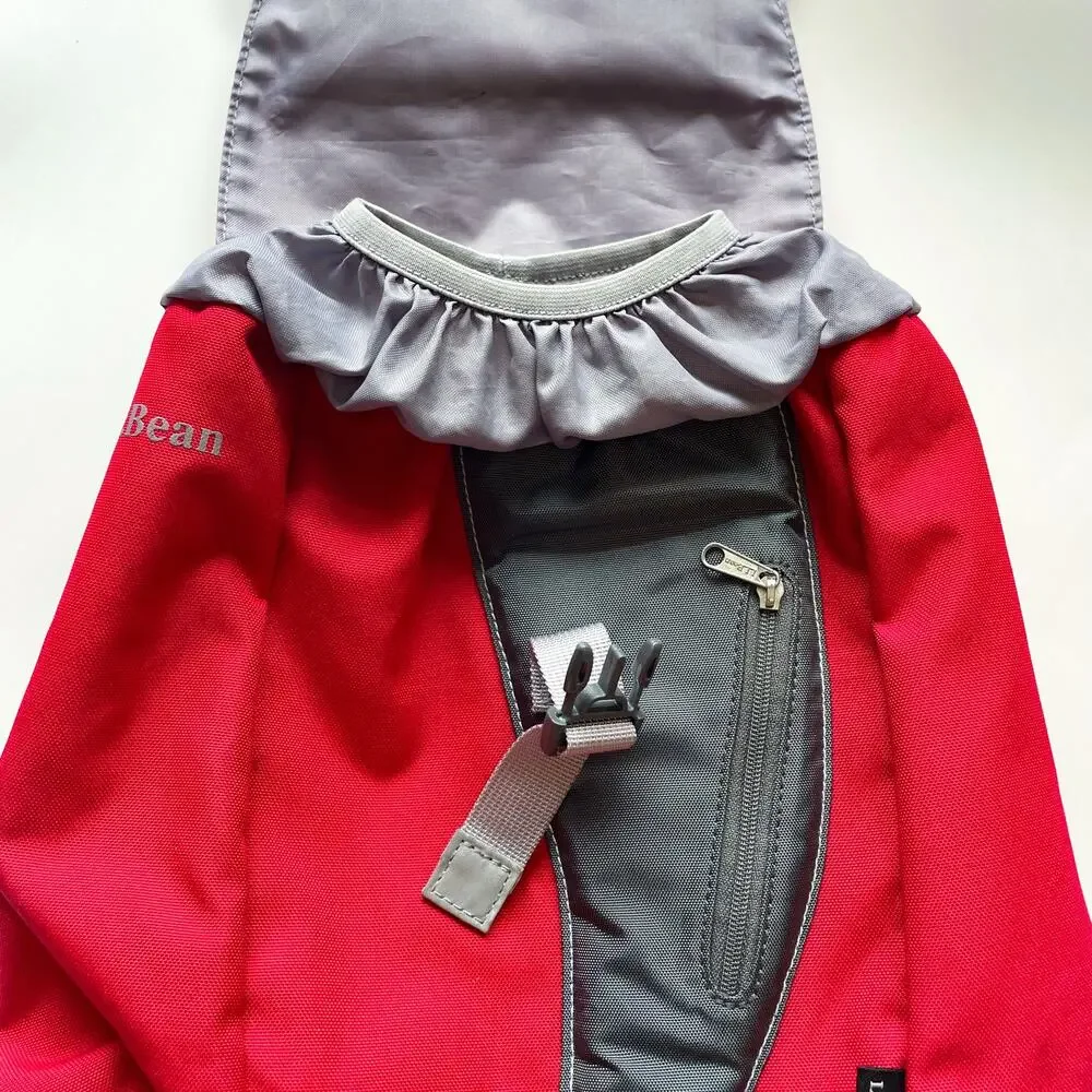 Toddler Boy's L.L. Bean Red and Gray Shark Back Pack Preschool Daycare